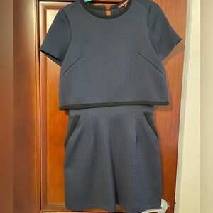 Comptoir Des Cotonniers Navy Blue Dress